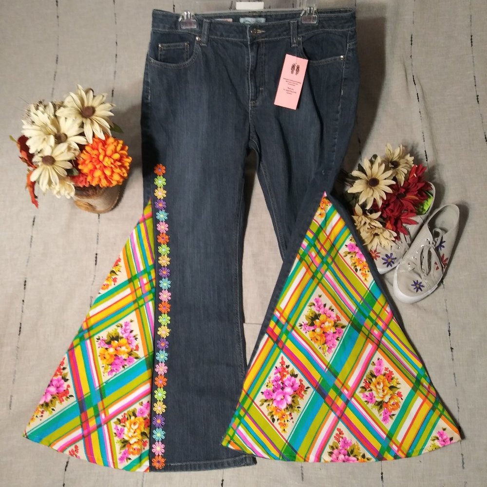 1289 Jeaniemade Size 12 Lee Bell-Bottoms